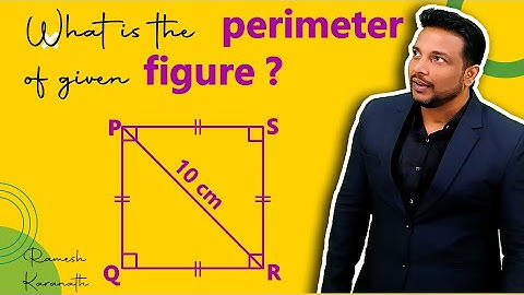 Finding the Side and Perimeter of a Square with a Given Diagonal 10cm