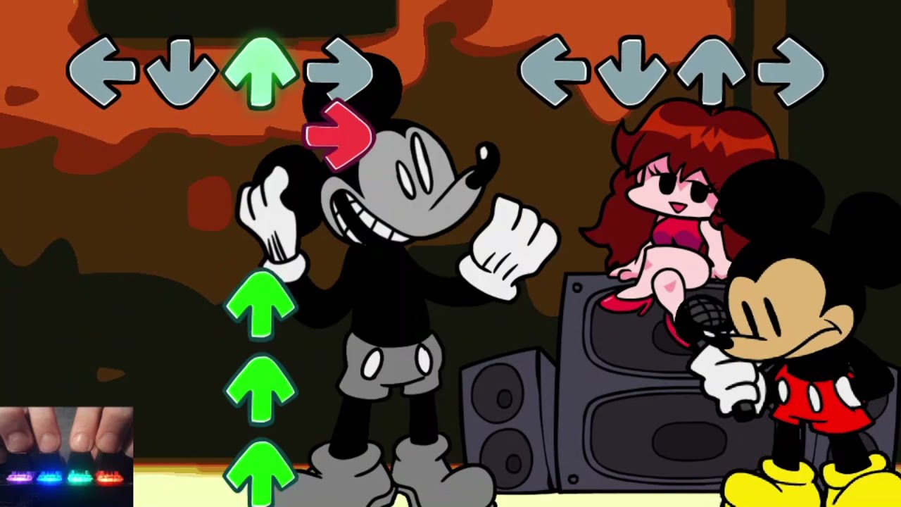Happy Fnf Friday Night Funkin' - Suicide Mouse VS Mickey Mouse (Really Happy But ...