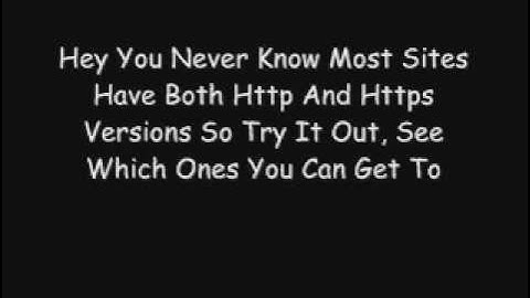 Unblock Msn Facebook Myspace At School And Work