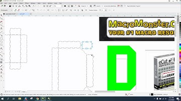 Corel Draw Tips & Tricks Macro Monster Cutting other shapes for Boxes Part 2