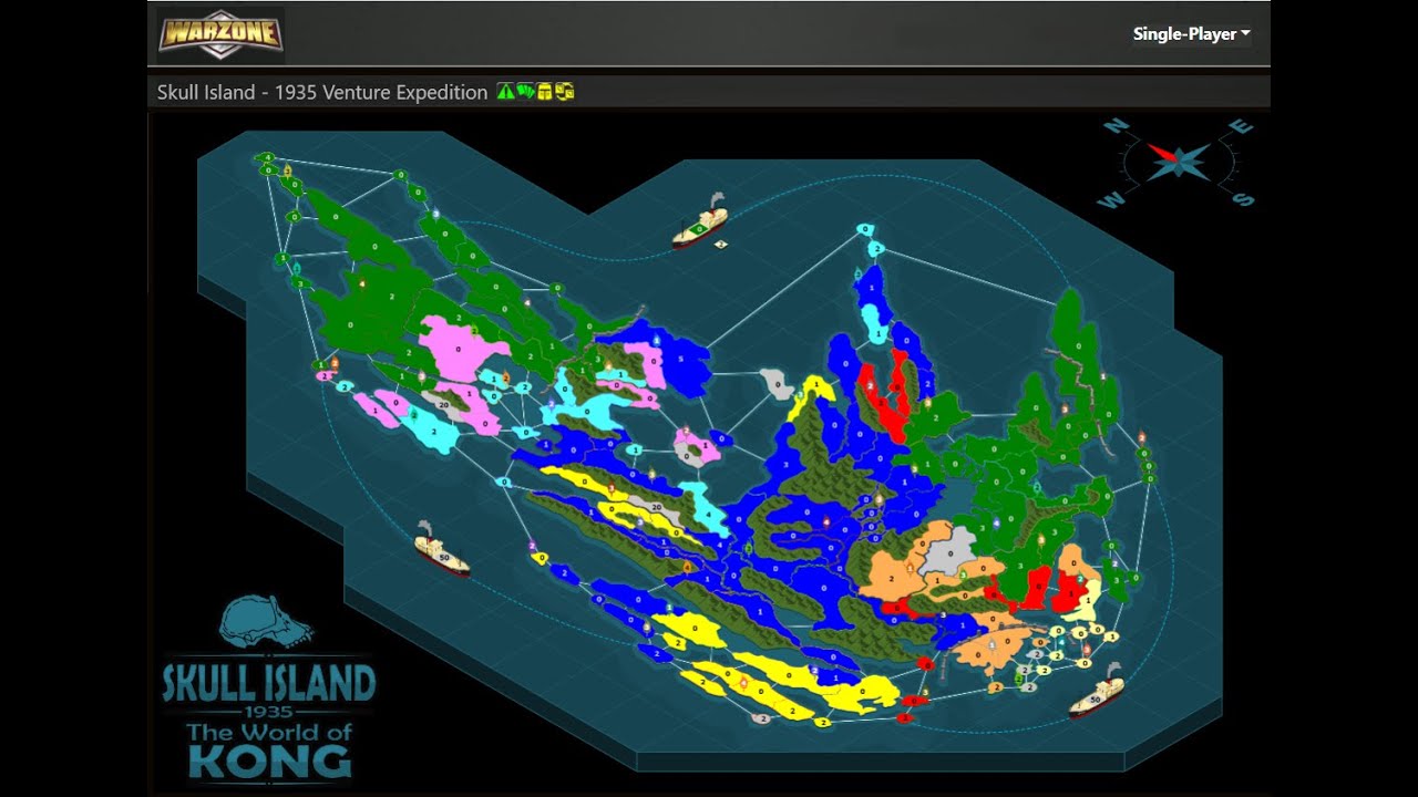 Warzone Level 66 Skull Island 1935 Venture Expedition in 18 Turns 