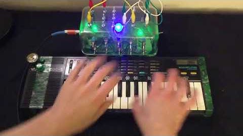 circuit bent Casio SK-1 with Glowing Control Panel by Ok Housecat