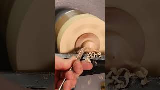 Turning the foot away! #axminstertools  #satisfying #woodturning