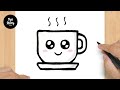 #222 How to Draw a Cute Mug - Easy Drawing Tutorial