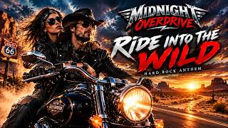 RIDE INTO THE WILD 🔥 | Midnight Overdrive | Explosive Hard Rock Anthem for Desert Highway Rebels