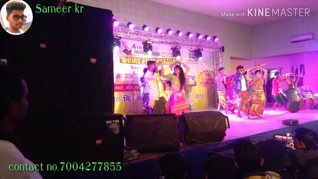 Santhali stage dance__ Short films festival 2018 in jamtara__ new town