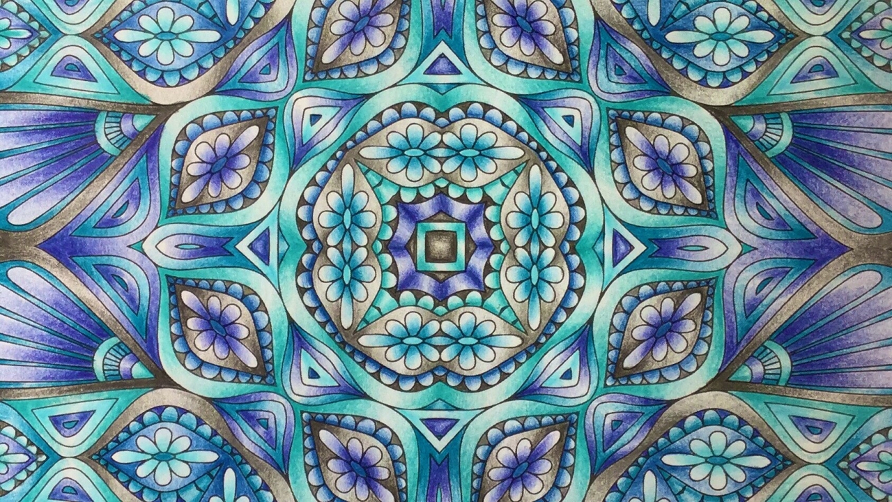 KALEIDOSCOPE MANDALA DESIGN - color like crazy - Faber Castell Polychromos