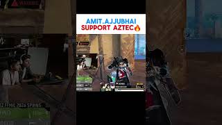 AJJUBHAI SUPPORT AZTEC? 😱🔥 #totalgaming #tgesports #fozyajay #ajjubhai #desigamer #tgpaglu #shorts