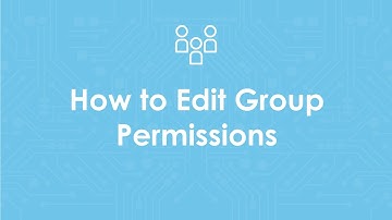 How to Edit Group Permissions Demo