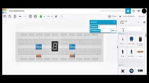Circuito con display de 7 segmentos