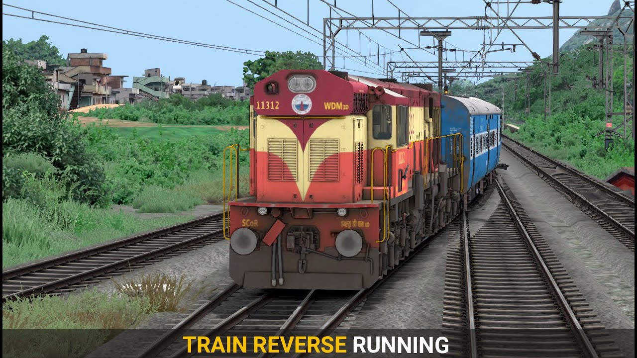 Train Reverse Train Reverse Running at Station | Train Simulator | Train Reverse ...