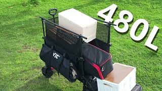 Let's take a look at the practical application of SuperCarts ！VIC 680lbs Super Cart & Table 1=5 Set