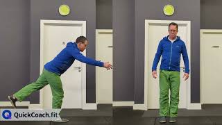 Bodyweight Balance Reaches | Exercise Demo | Coaching Software | QuickCoach