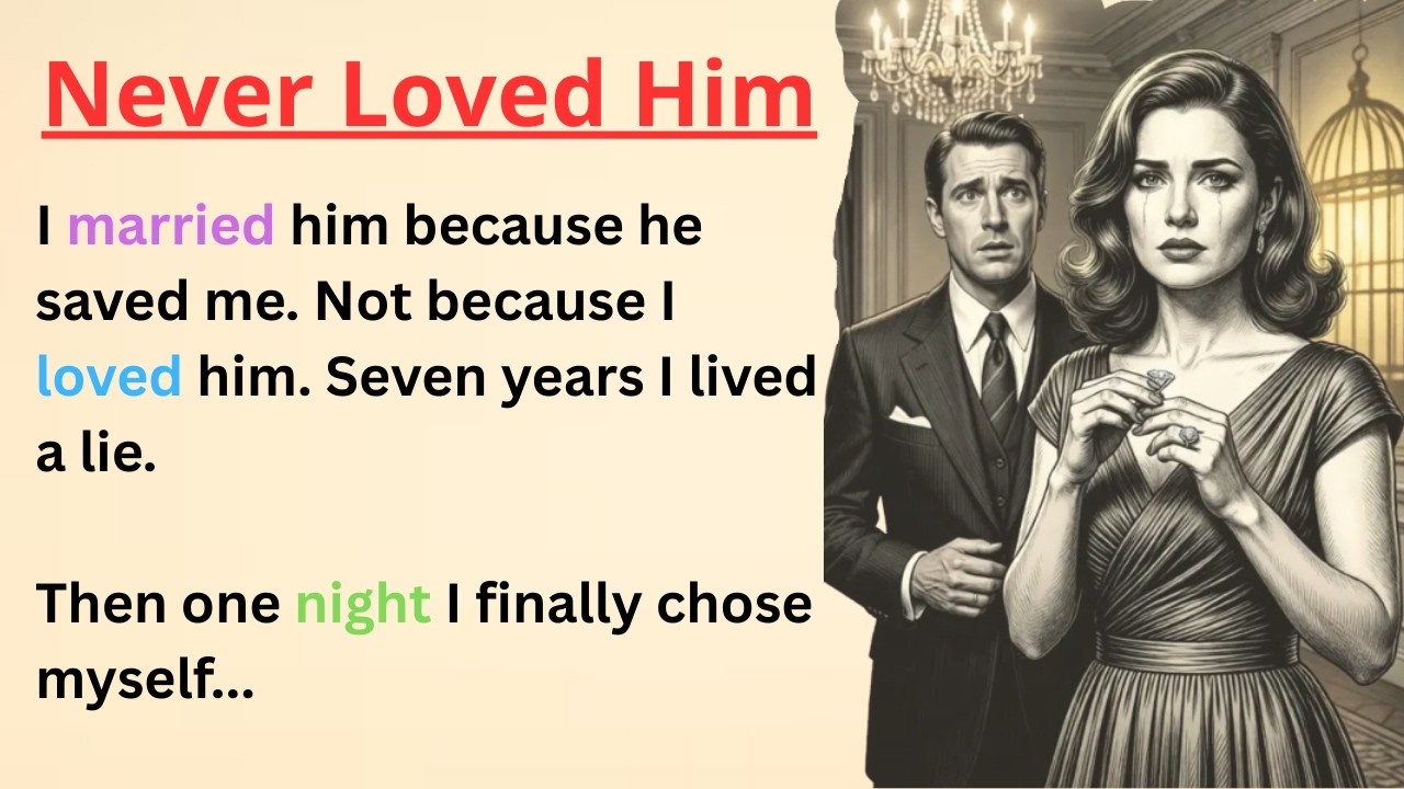 ⭐ Learn English Through Emotional Story 💔 Never Loved Him | Level 3 Listening & Speaking