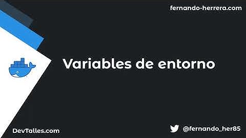 Docker - Variables de entorno