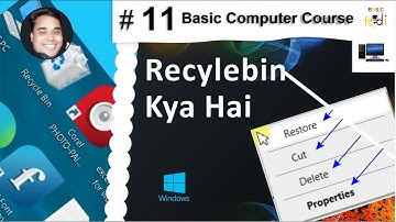 Basic Computer Course Basic | Computer Knowledge - #11 Recyclebin Kya Hai