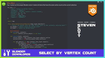 Blender add-on Select by Vertex Count