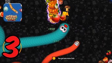 Worms Zone .io - Gameplay Walkthrough Part 3 - iOS Android