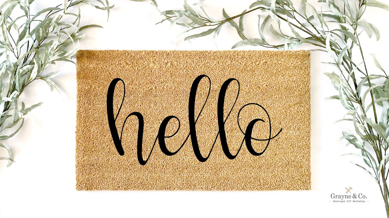 DIY Doormat Video YouTube