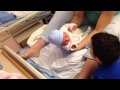 Noah meets his new baby brother in the hospital...