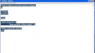 Oracle Part 17 Select in Stored Procedure, Exceptions