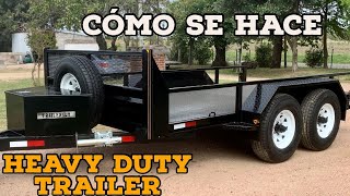 HOW TO MAKE A TRAILER or Trailer for Heavy Cargo  Part 1 Structure and ramps / TRAILERSUY
