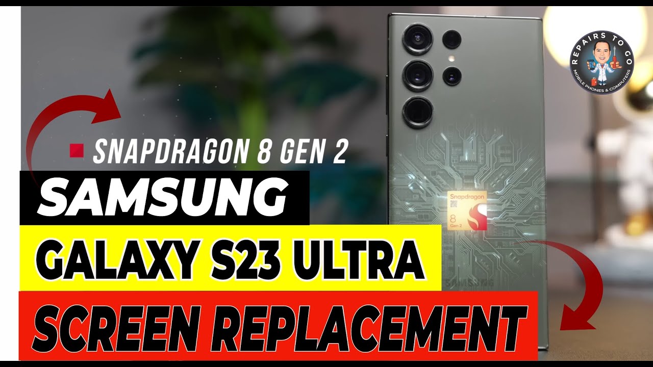 How to Replace Samsung Galaxy S23 Ultra Screen - YouTube
