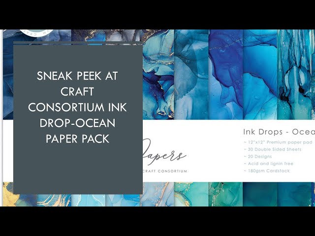 Essential Craft Papers 6x6 Inch Paper Pad Ink Drops Earth (CCEPAD015B) - Craftli - 2