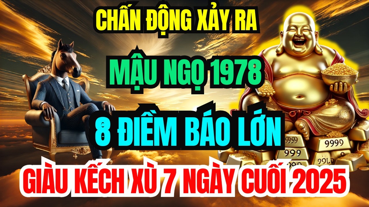 Sự Thật Đáng Sợ: Mậu Ngọ 1978 Cuối Năm 2025 Xuất Hiện 8 Điềm Báo Lớn Giàu Kếch Xù Đếm Tiền Mỏi Tay