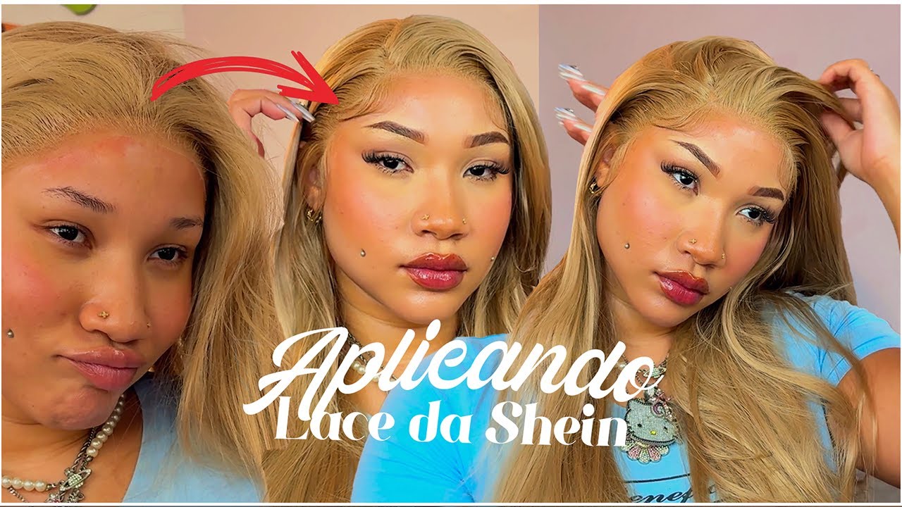 APLICANDO UMA LACE FRONT DOURADA DA SHEIN| #SHEIN99 #SHEINforAll #saveinstyle
