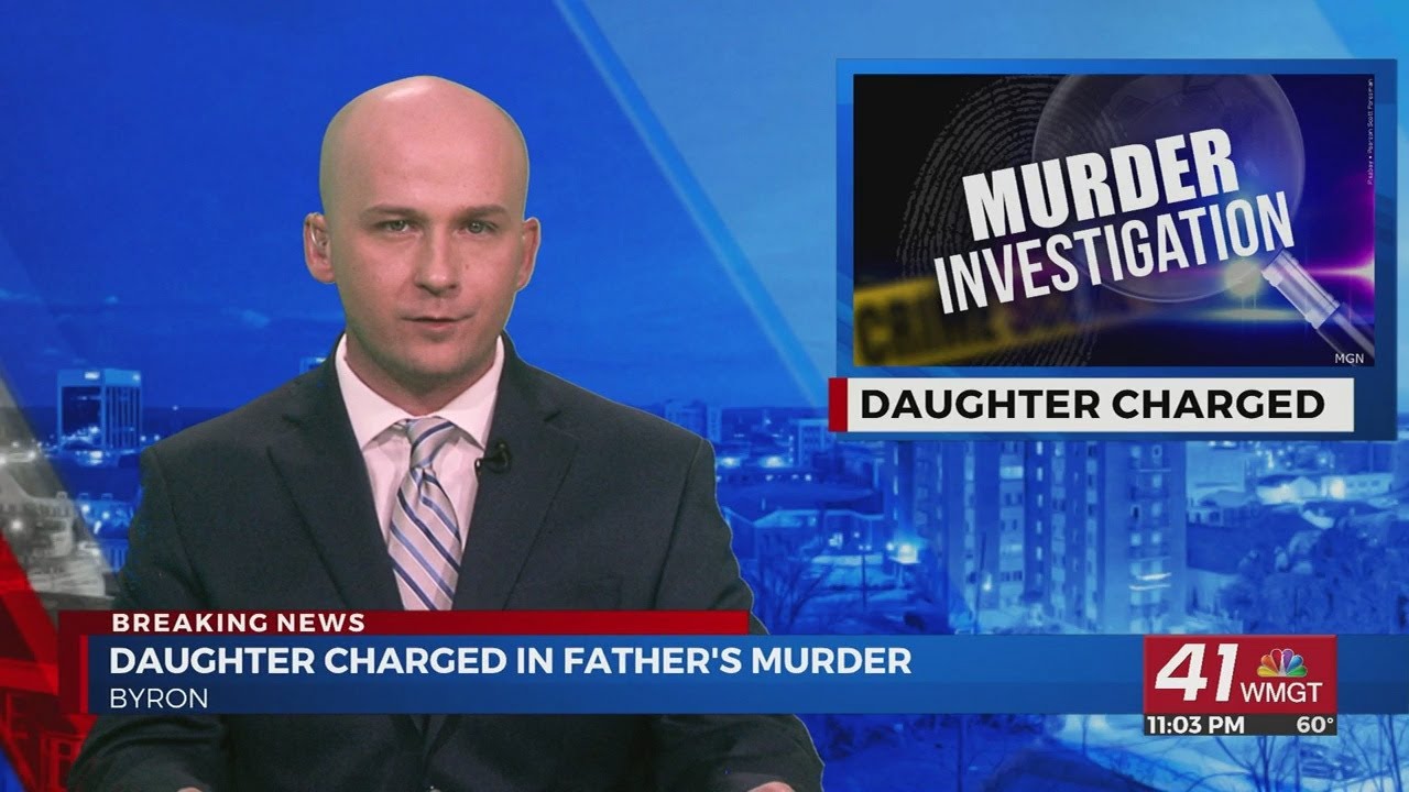 Daughter charged with father's murder in Byron - YouTube
