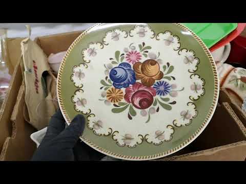 Идём на БАРАХОЛКУ в ГЕРМАНИИ! ВИНТАЖная посуда, много фарфора, керамики, хрусталя!