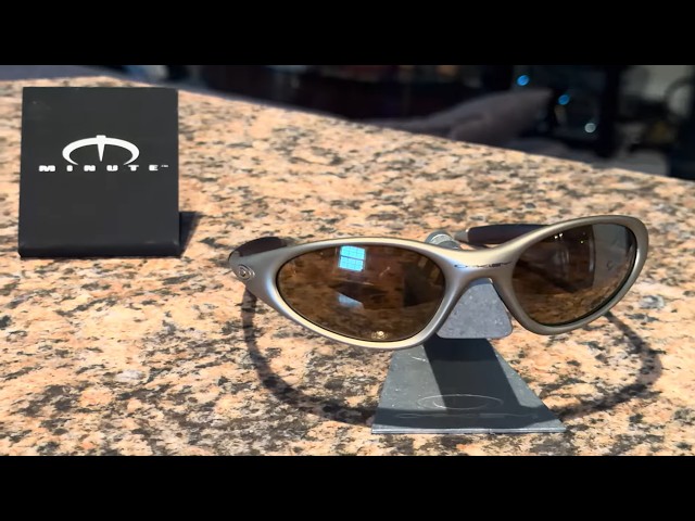 90s Oakley Minute 1.0 Gold Iridium 箱付 RARE OAKLEYS - UNBOXING the Minute in FMJ Platinum / Gold Iridium
