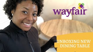 WAYFAIR TABLE | UNBOXING & REVIEW