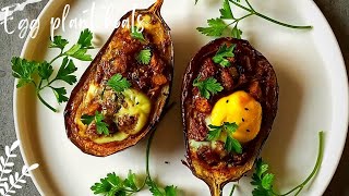 Try this eggplant breakfast boats.. so delicious and healthy 👍