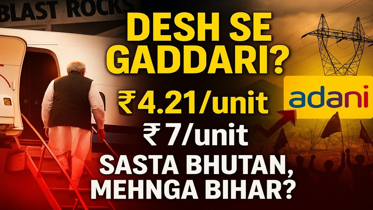 Desh Se Gaddari? ₹7 Bihar Mein, ₹4 Bhutan Mein – Adani Ka Asli Khel! | Daily Trending Shorts.