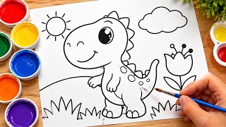 Full Dinosaur Coloring for Kids 🦕🎨 | Fun Coloring Activity Update