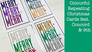 Colourful Repeating Christmas Cards feat. Concord & 9th