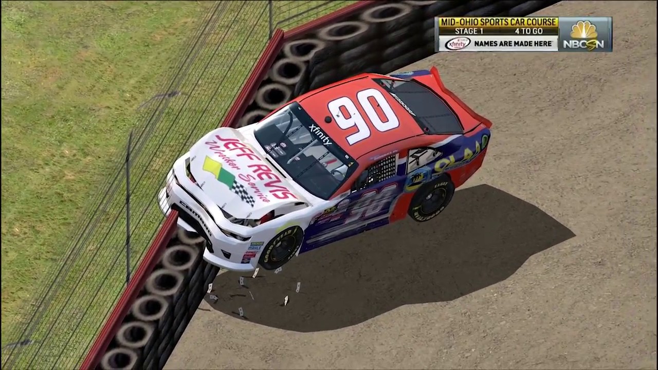 2017 Mid-Ohio Challenge Matt Bell Crash | NR2003 Reenactment - YouTube