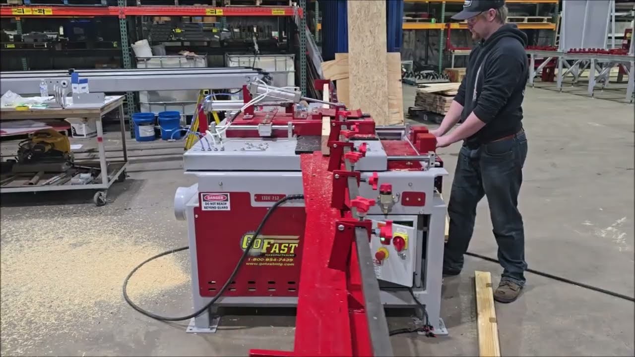 Production Utility Grooving with the GoFast  | Custom Pallets, Modular Kits & Shed Manufacturing