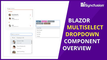 Overview of Blazor MultiSelect Dropdown Component