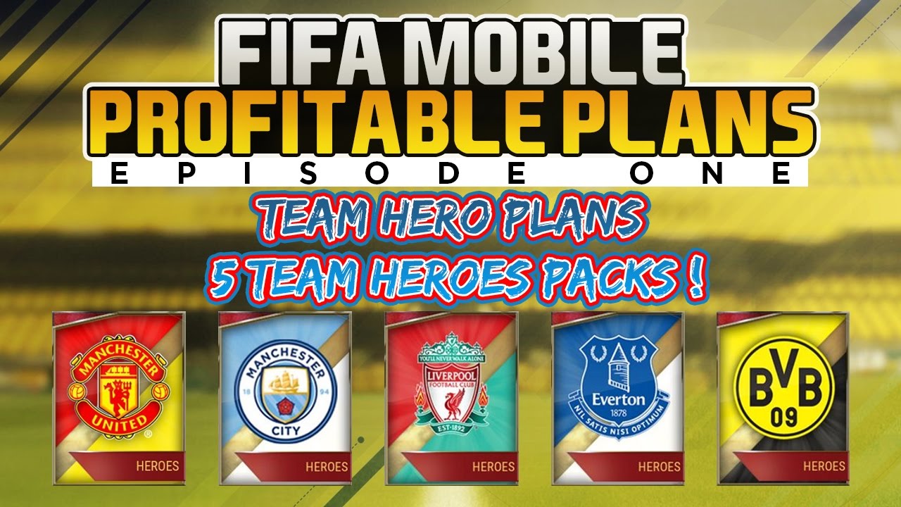 5 TEAM HERO PACKS | 88 PULL !! | PROFITABLE PLANS EPISODE 1 | FIFA MOBILE