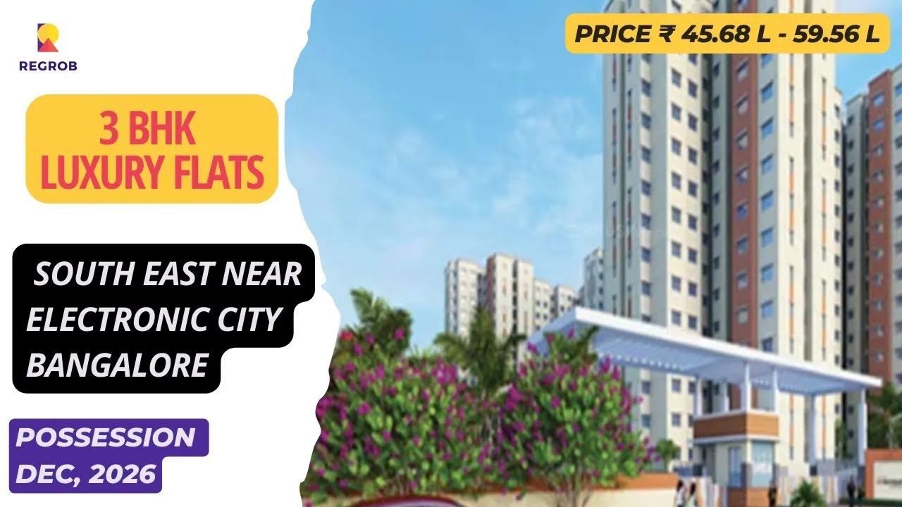Shriram 107 in Southeast Electronic City Bangalore   |☎+91-9870312902 | 3 BHK Flats For Sale  