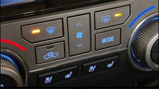 How to turn on heated mirrors and heated windshield wipers Toyota Tundra and most trucks