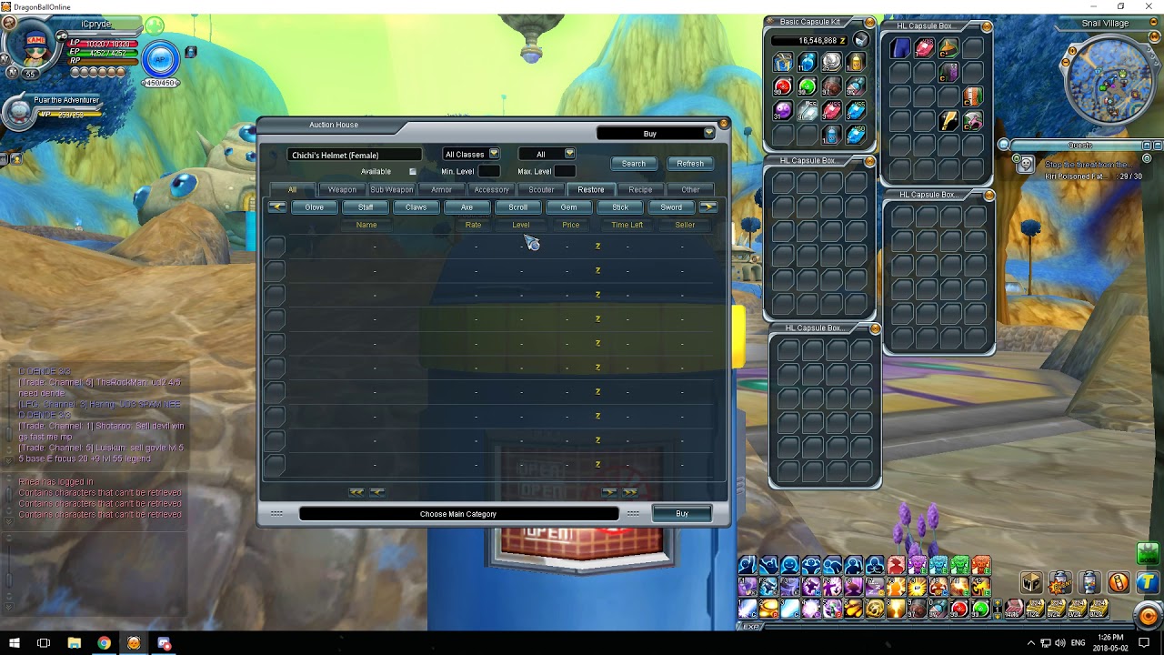 Searching the Auction House on Dragonball Online Global YouTube