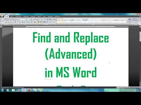 Advanced Find and
