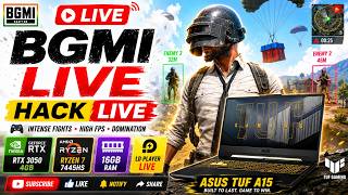 BGMI LIVE HACK LD PLAYER🎮 RTX 3050 4GB⚡Ryzen 7 7445HS🔥16GB RAM | Asus TUF A15 💻