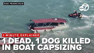 1 MINUTE EXPLAINER: 1 dead, dog killed and 2 missing after boat capsizes near Alcatraz in SF bay