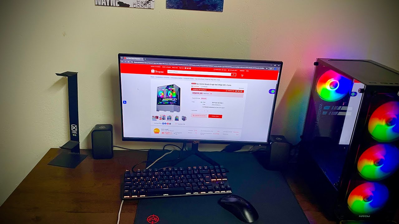 PC GAMER DA SHOPEE POR MENOS MIL REAIS? VALE A PENA? 