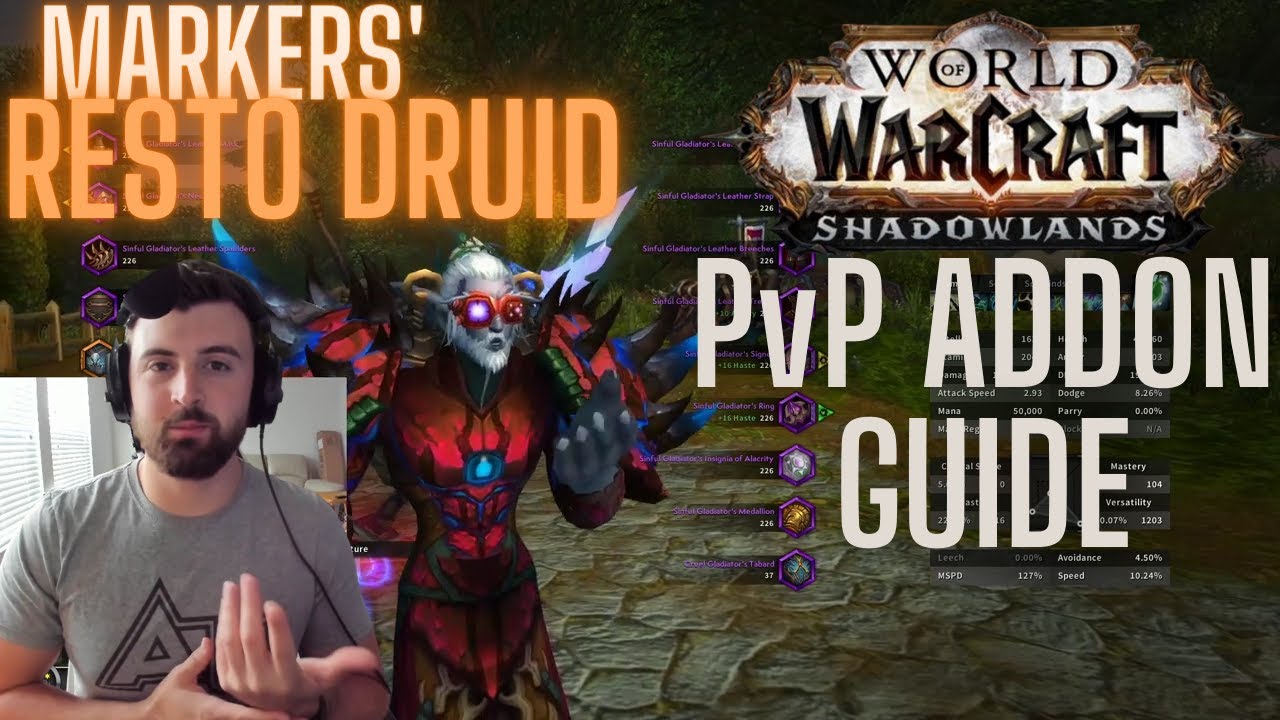 Markers Restoration Druid PvP Addon Guide / World of Warcraft Shadowlands -  YouTube